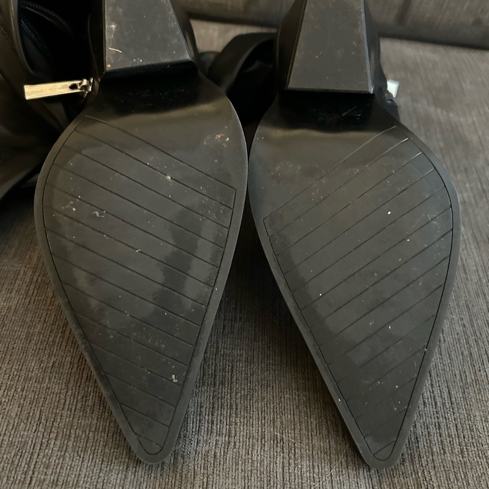 ZARA Thigh High Faux Leather Western Boots- Size 35 US 5. - Picture 10 of 10